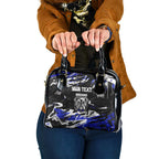 Personalized Canterbury-Bankstown Bulldogs Shoulder Handbag Graffiti Grunge Abstract Urban Street Style Design