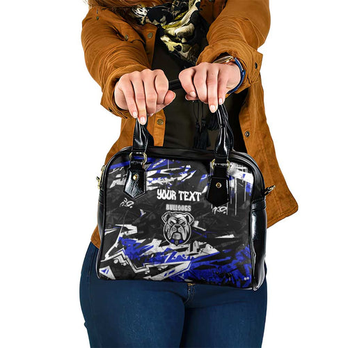 Personalized Canterbury-Bankstown Bulldogs Shoulder Handbag Graffiti Grunge Abstract Urban Street Style Design