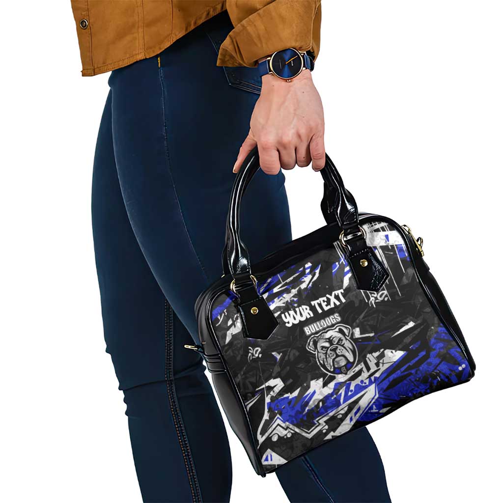 Personalized Canterbury-Bankstown Bulldogs Shoulder Handbag Graffiti Grunge Abstract Urban Street Style Design