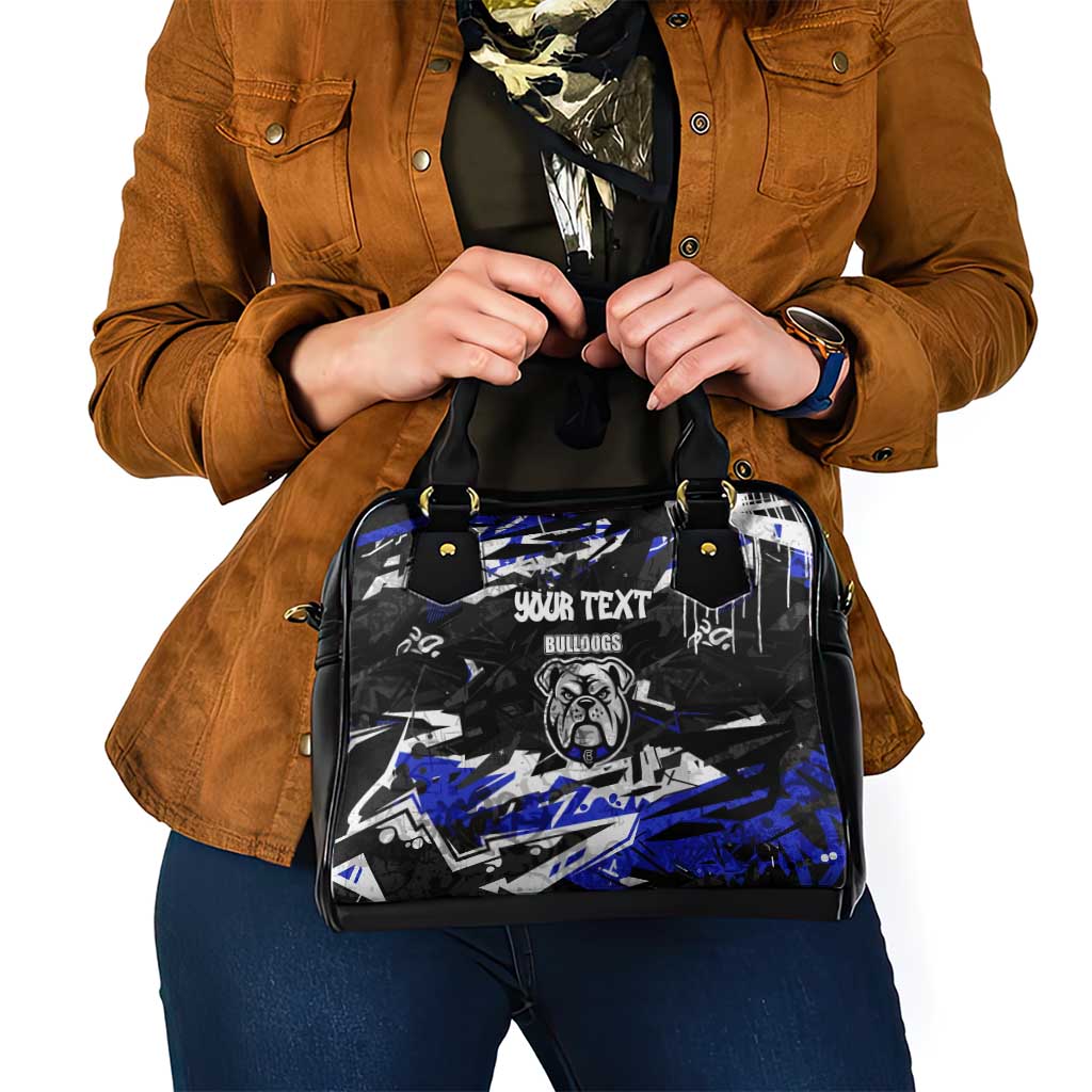 Personalized Canterbury-Bankstown Bulldogs Shoulder Handbag Graffiti Grunge Abstract Urban Street Style Design