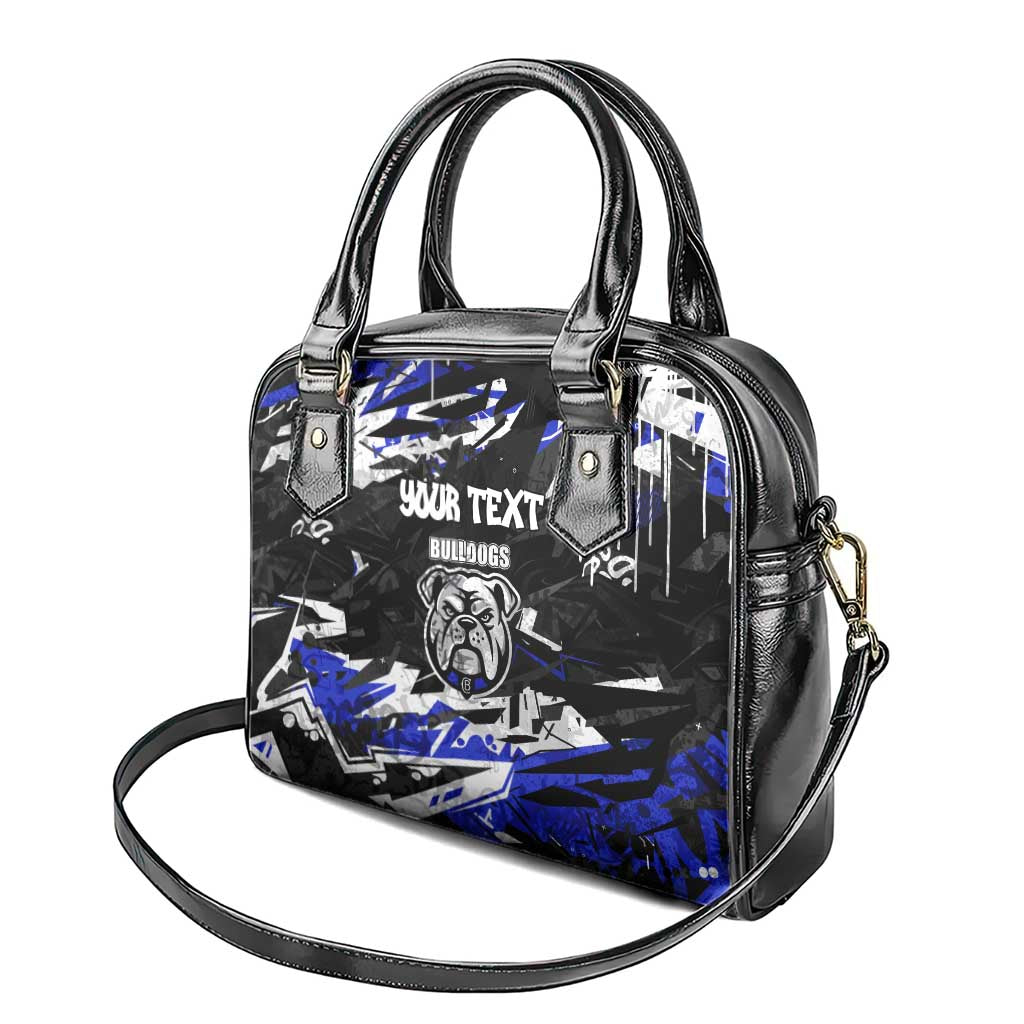 Personalized Canterbury-Bankstown Bulldogs Shoulder Handbag Graffiti Grunge Abstract Urban Street Style Design