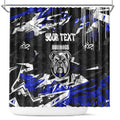 Personalized Canterbury-Bankstown Bulldogs Shower Curtain Graffiti Grunge Abstract Urban Street Style Design