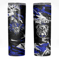 Personalized Canterbury-Bankstown Bulldogs Skinny Tumbler Graffiti Grunge Abstract Urban Street Style Design
