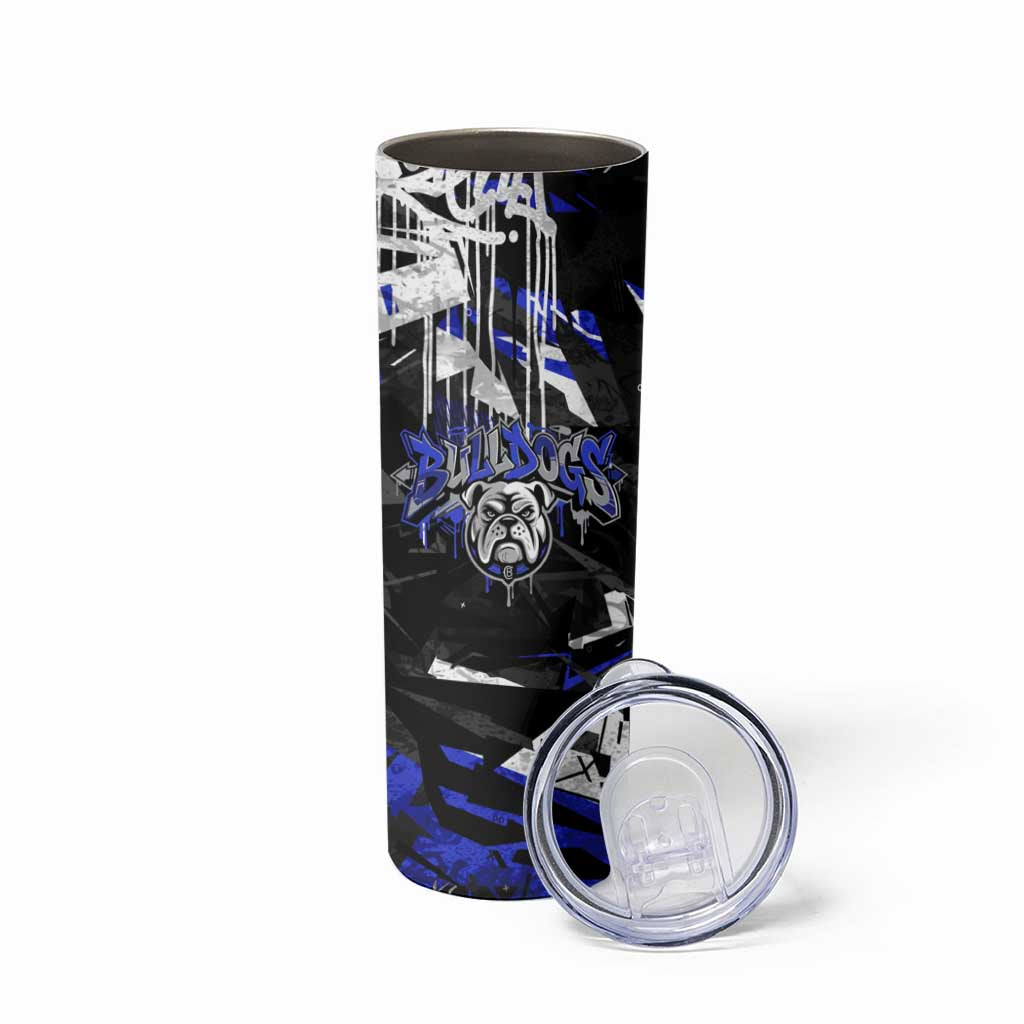 Personalized Canterbury-Bankstown Bulldogs Skinny Tumbler Graffiti Grunge Abstract Urban Street Style Design