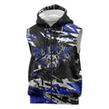 Personalized Canterbury-Bankstown Bulldogs Sleeveless Zip Hoodie Graffiti Grunge Abstract Urban Street Style Design