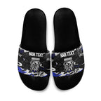 Personalized Canterbury-Bankstown Bulldogs Slide Sandals Graffiti Grunge Abstract Urban Street Style Design