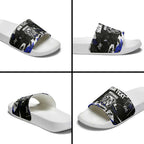 Personalized Canterbury-Bankstown Bulldogs Slide Sandals Graffiti Grunge Abstract Urban Street Style Design