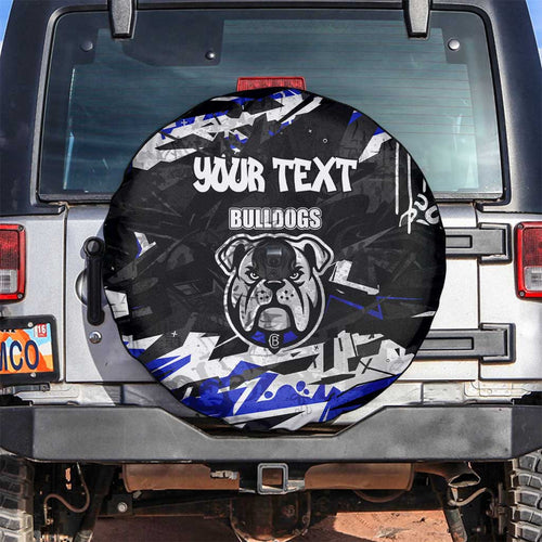Personalized Canterbury-Bankstown Bulldogs Spare Tire Cover Graffiti Grunge Abstract Urban Street Style Design
