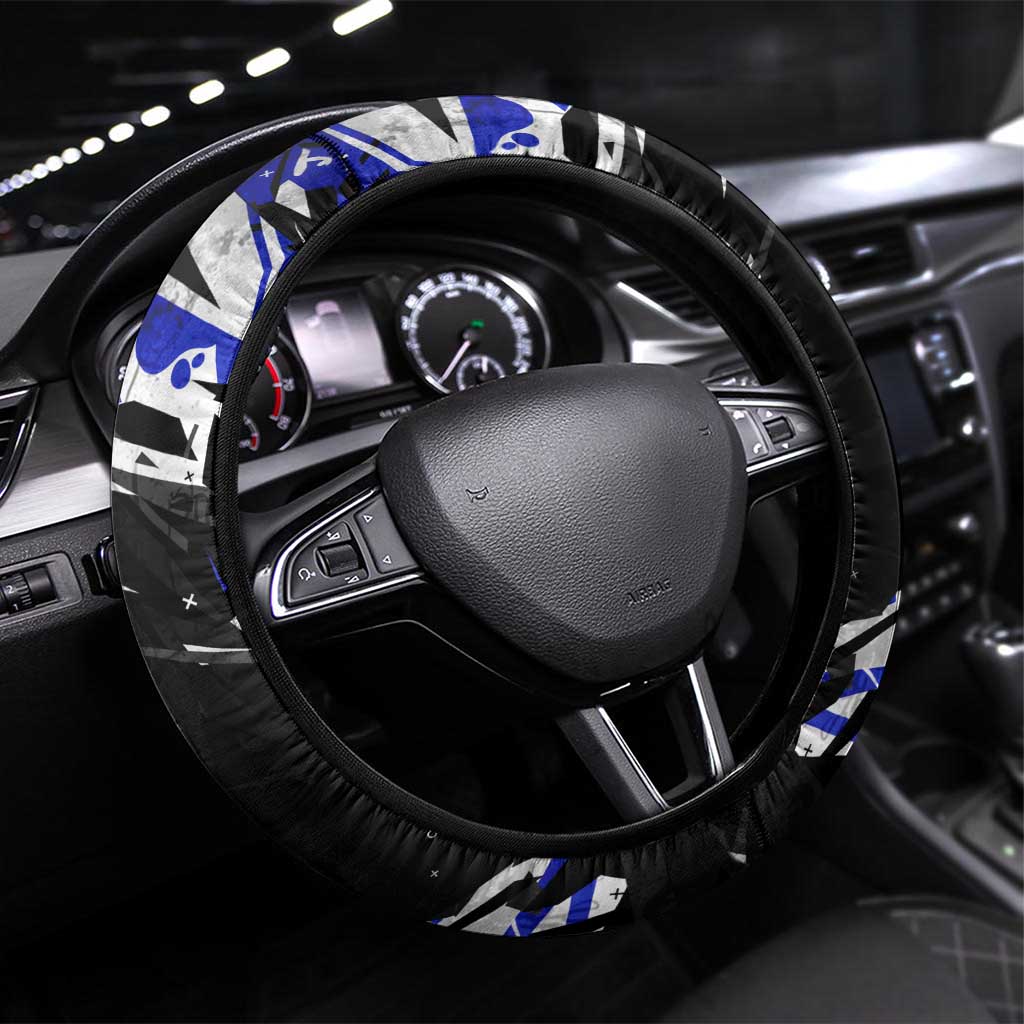 Canterbury-Bankstown Bulldogs Steering Wheel Cover Graffiti Grunge Abstract Urban Street Style Design