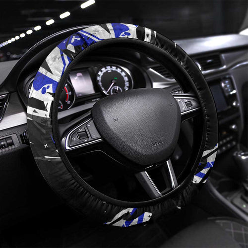 Canterbury-Bankstown Bulldogs Steering Wheel Cover Graffiti Grunge Abstract Urban Street Style Design
