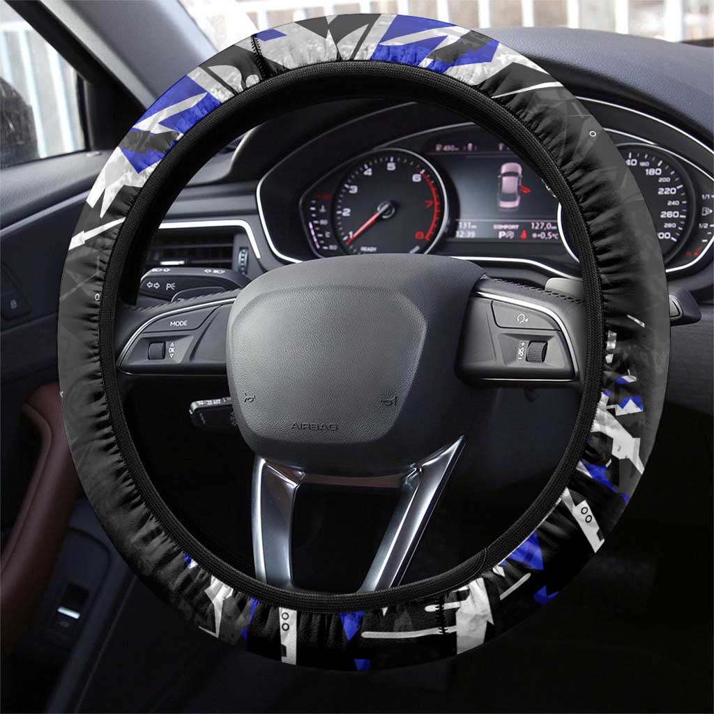 Canterbury-Bankstown Bulldogs Steering Wheel Cover Graffiti Grunge Abstract Urban Street Style Design