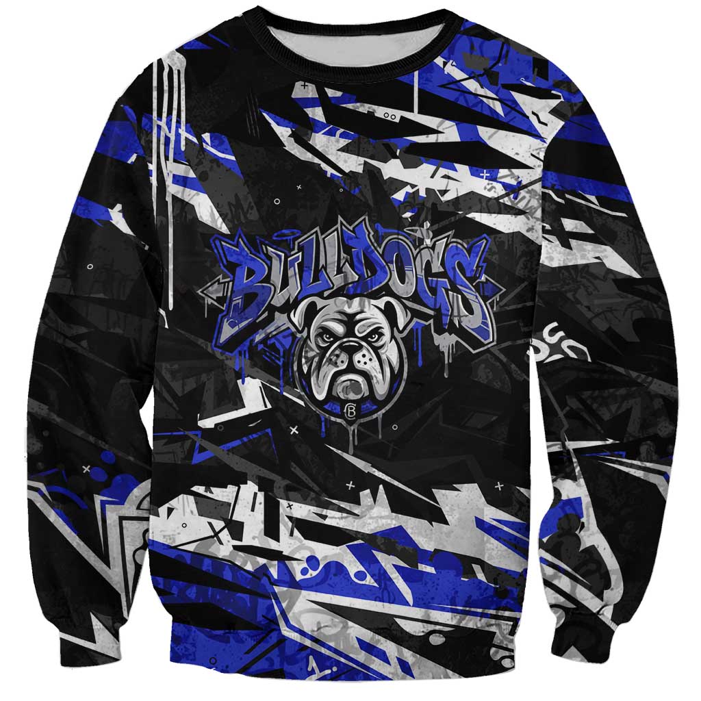 Personalized Canterbury-Bankstown Bulldogs Sweatshirt Graffiti Grunge Abstract Urban Street Style Design