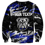 Personalized Canterbury-Bankstown Bulldogs Sweatshirt Graffiti Grunge Abstract Urban Street Style Design