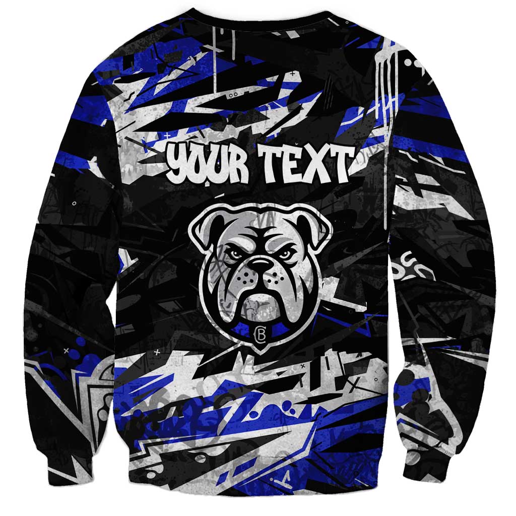 Personalized Canterbury-Bankstown Bulldogs Sweatshirt Graffiti Grunge Abstract Urban Street Style Design