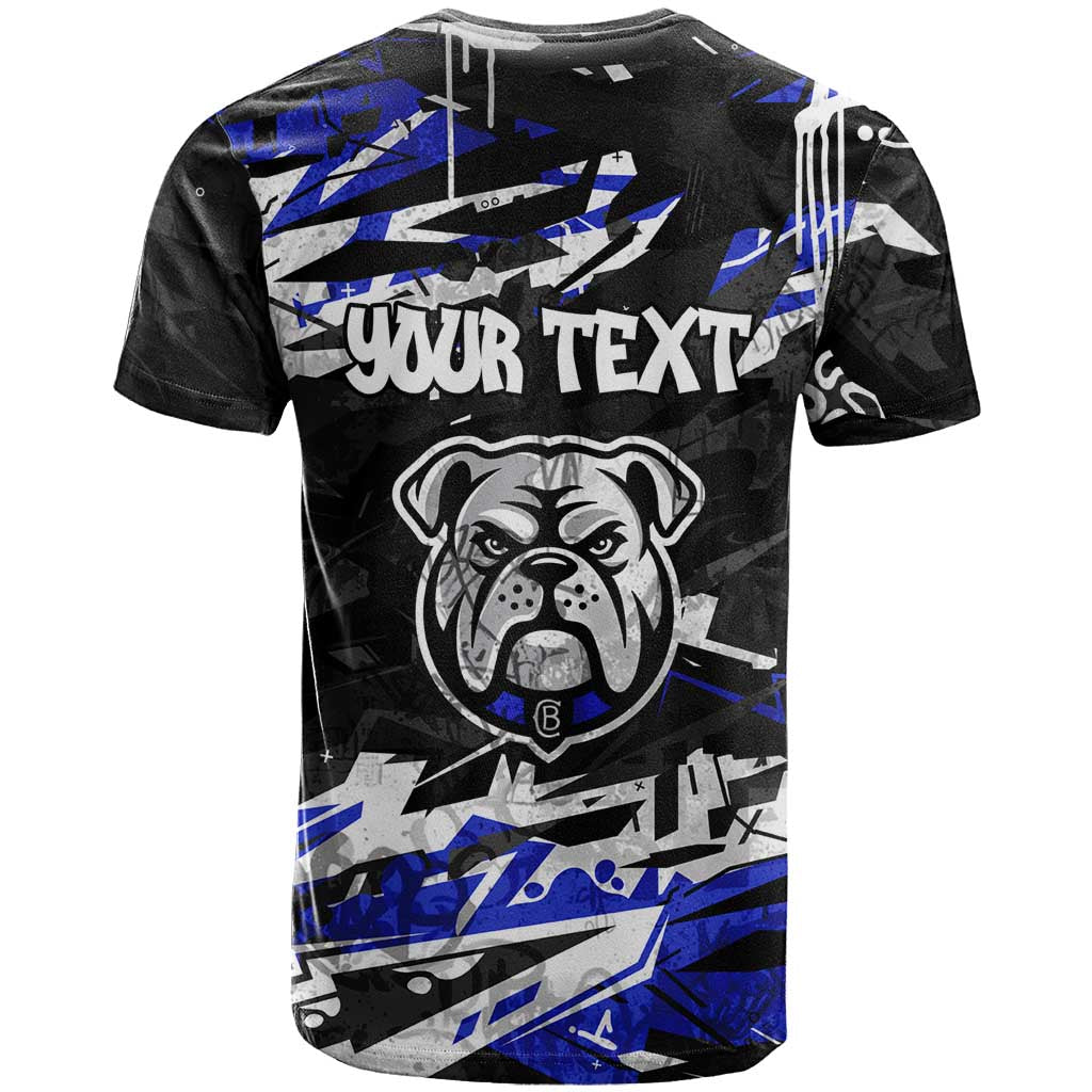 Personalized Canterbury-Bankstown Bulldogs T Shirt Graffiti Grunge Abstract Urban Street Style Design