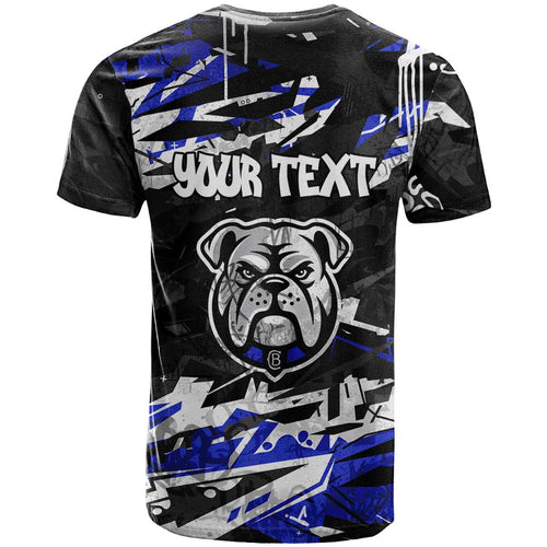 Personalized Canterbury-Bankstown Bulldogs T Shirt Graffiti Grunge Abstract Urban Street Style Design