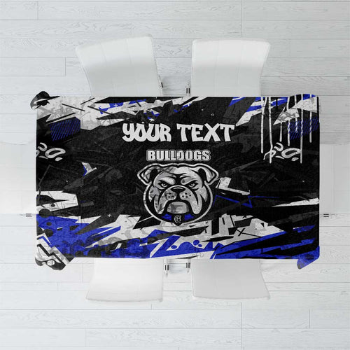 Personalized Canterbury-Bankstown Bulldogs Tablecloth Graffiti Grunge Abstract Urban Street Style Design