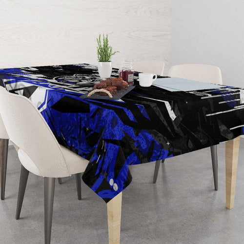 Personalized Canterbury-Bankstown Bulldogs Tablecloth Graffiti Grunge Abstract Urban Street Style Design