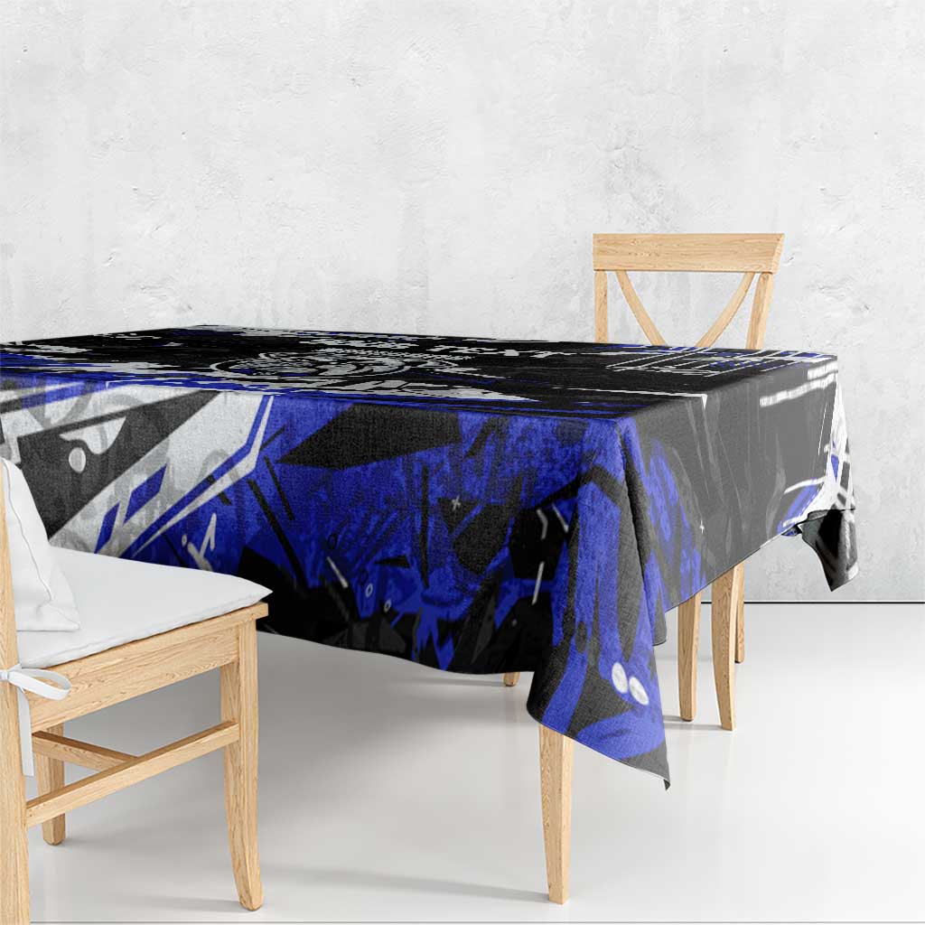 Personalized Canterbury-Bankstown Bulldogs Tablecloth Graffiti Grunge Abstract Urban Street Style Design