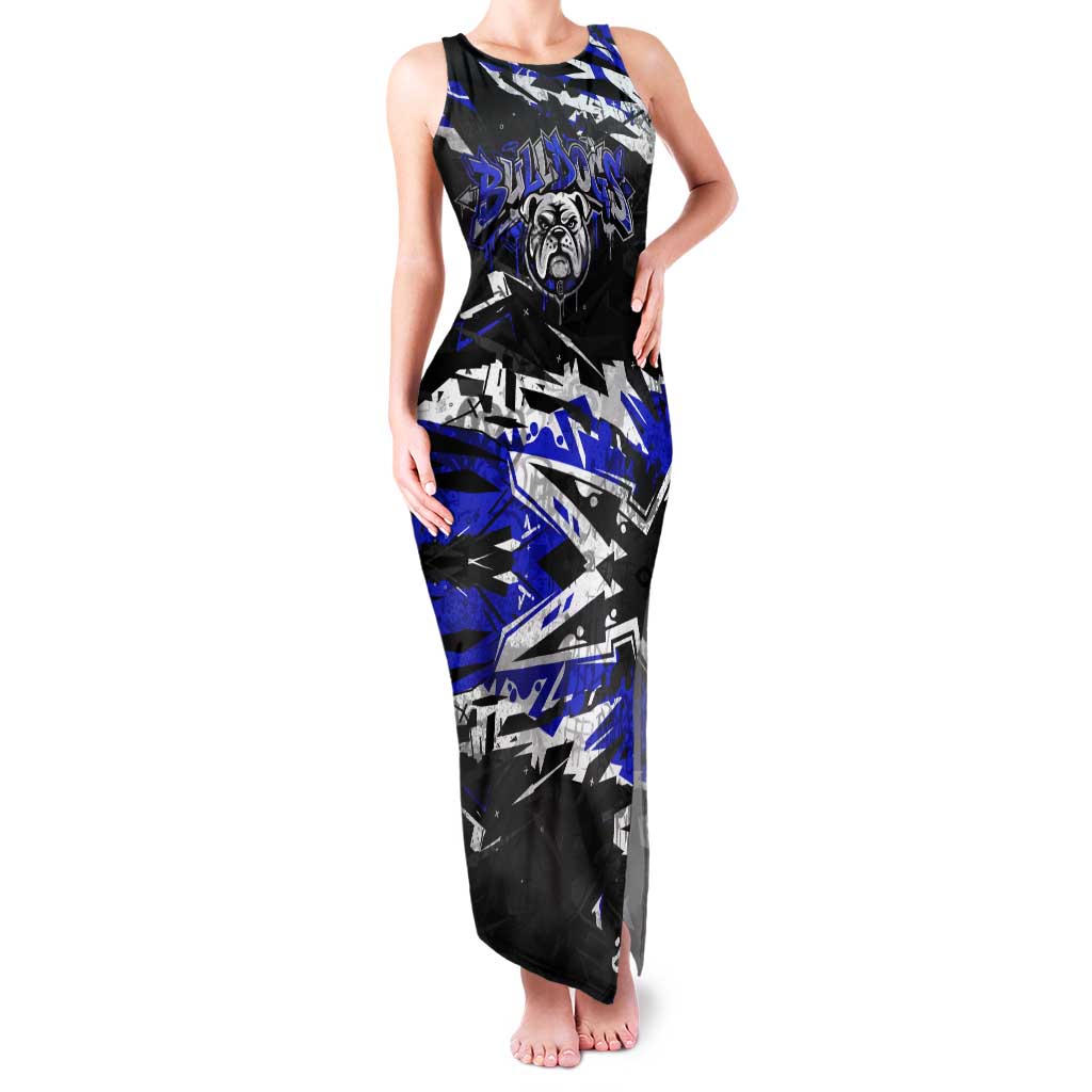Personalized Canterbury-Bankstown Bulldogs Tank Maxi Dress Graffiti Grunge Abstract Urban Street Style Design
