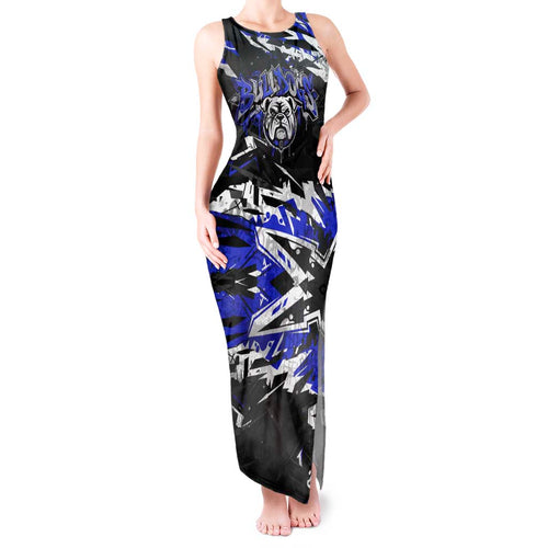 Personalized Canterbury-Bankstown Bulldogs Tank Maxi Dress Graffiti Grunge Abstract Urban Street Style Design
