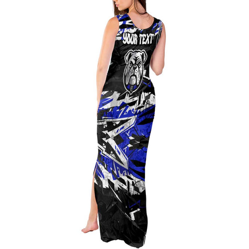 Personalized Canterbury-Bankstown Bulldogs Tank Maxi Dress Graffiti Grunge Abstract Urban Street Style Design