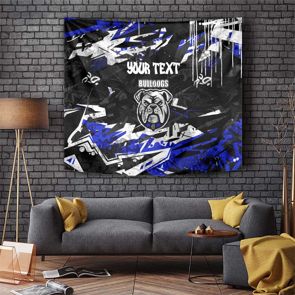 Personalized Canterbury-Bankstown Bulldogs Tapestry Graffiti Grunge Abstract Urban Street Style Design