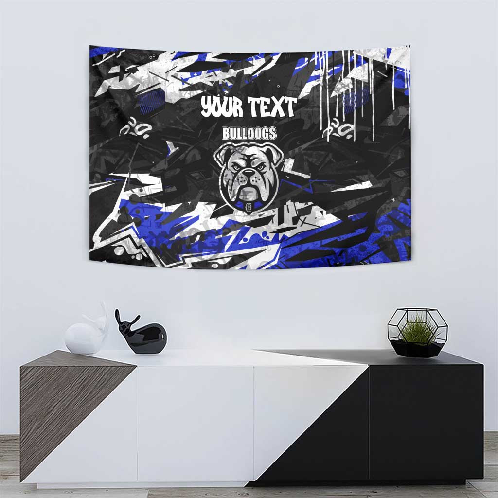 Personalized Canterbury-Bankstown Bulldogs Tapestry Graffiti Grunge Abstract Urban Street Style Design