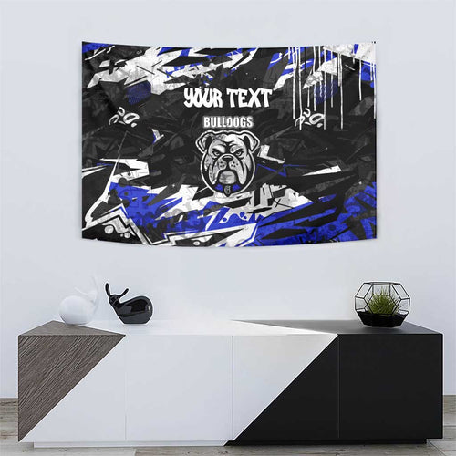 Personalized Canterbury-Bankstown Bulldogs Tapestry Graffiti Grunge Abstract Urban Street Style Design