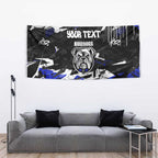 Personalized Canterbury-Bankstown Bulldogs Tapestry Graffiti Grunge Abstract Urban Street Style Design