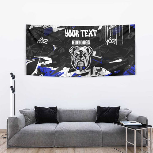 Personalized Canterbury-Bankstown Bulldogs Tapestry Graffiti Grunge Abstract Urban Street Style Design