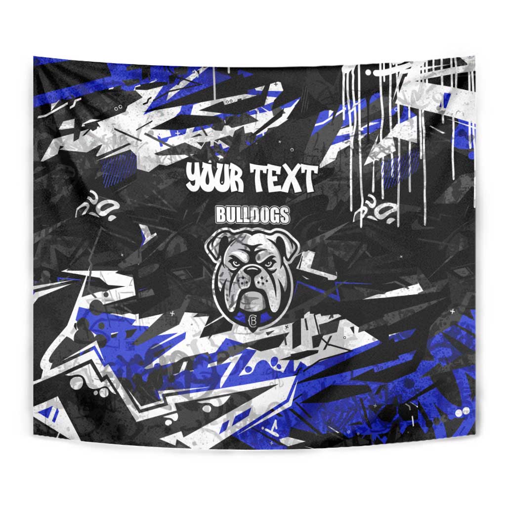 Personalized Canterbury-Bankstown Bulldogs Tapestry Graffiti Grunge Abstract Urban Street Style Design