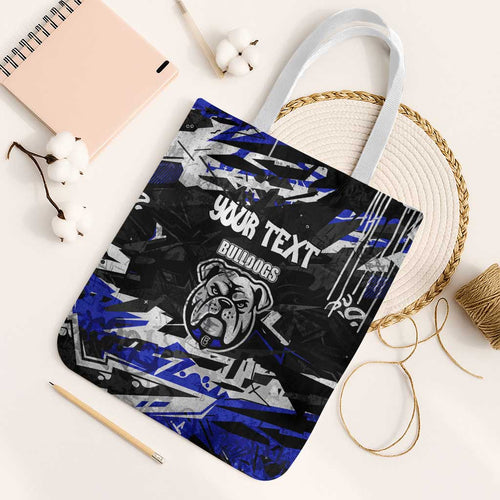 Personalized Canterbury-Bankstown Bulldogs Tote Bag Graffiti Grunge Abstract Urban Street Style Design