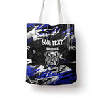 Personalized Canterbury-Bankstown Bulldogs Tote Bag Graffiti Grunge Abstract Urban Street Style Design