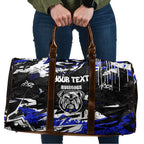 Personalized Canterbury-Bankstown Bulldogs Travel Bag Graffiti Grunge Abstract Urban Street Style Design