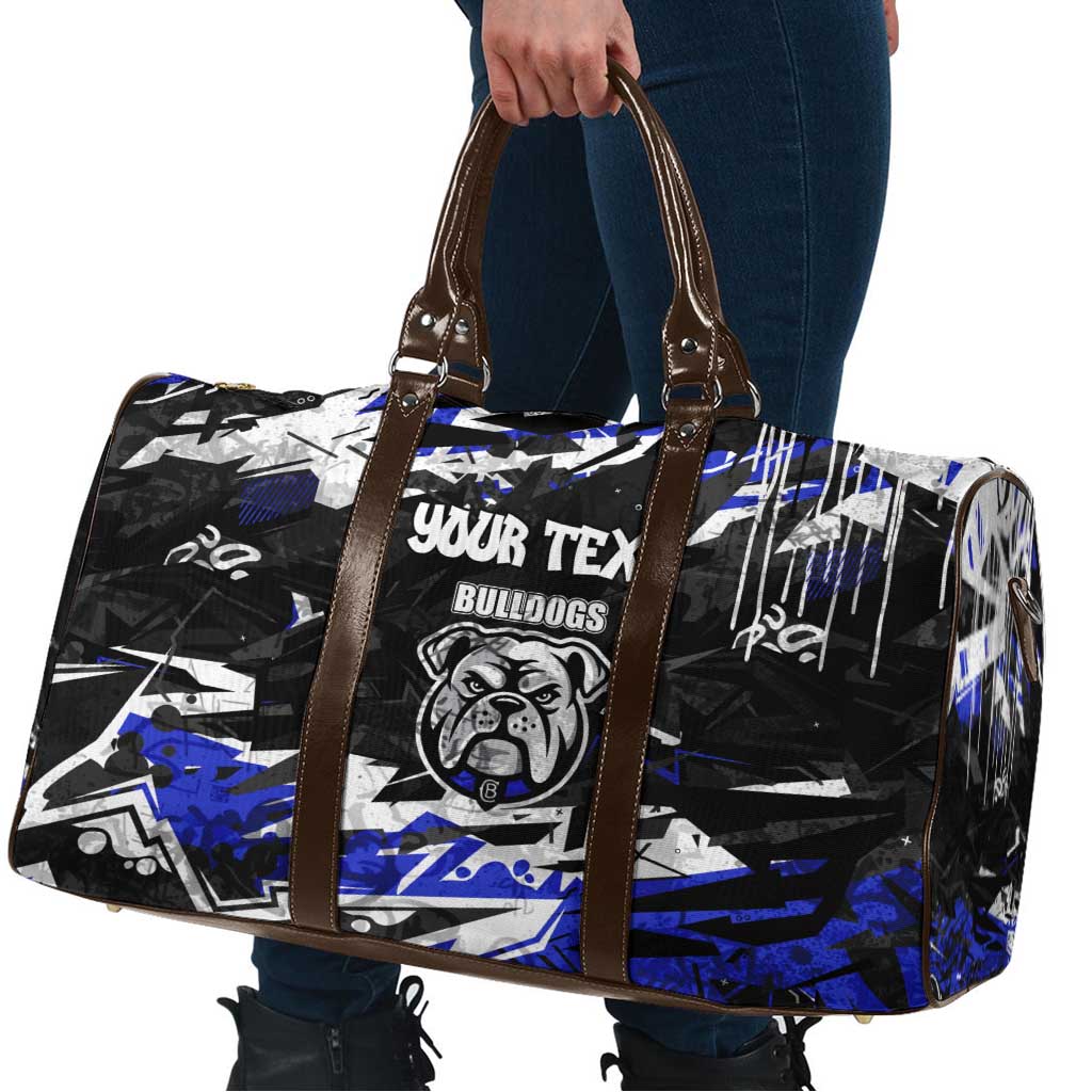 Personalized Canterbury-Bankstown Bulldogs Travel Bag Graffiti Grunge Abstract Urban Street Style Design