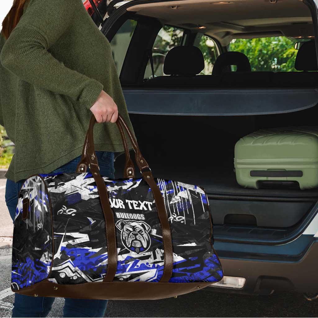 Personalized Canterbury-Bankstown Bulldogs Travel Bag Graffiti Grunge Abstract Urban Street Style Design