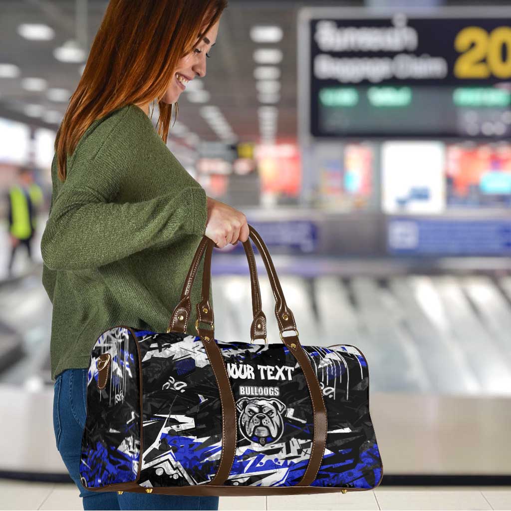 Personalized Canterbury-Bankstown Bulldogs Travel Bag Graffiti Grunge Abstract Urban Street Style Design