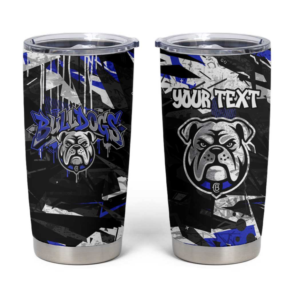 Personalized Canterbury-Bankstown Bulldogs Tumbler Cup Graffiti Grunge Abstract Urban Street Style Design