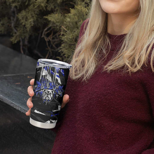 Personalized Canterbury-Bankstown Bulldogs Tumbler Cup Graffiti Grunge Abstract Urban Street Style Design