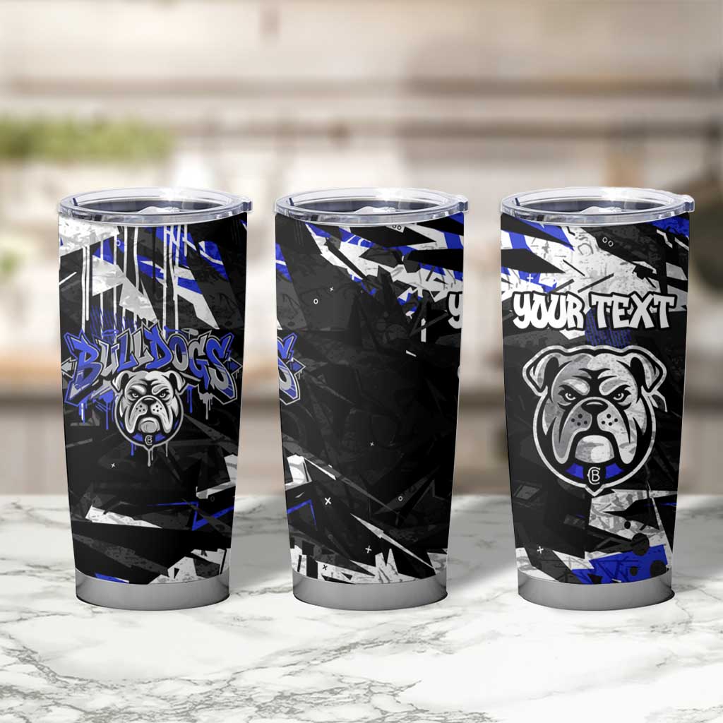 Personalized Canterbury-Bankstown Bulldogs Tumbler Cup Graffiti Grunge Abstract Urban Street Style Design