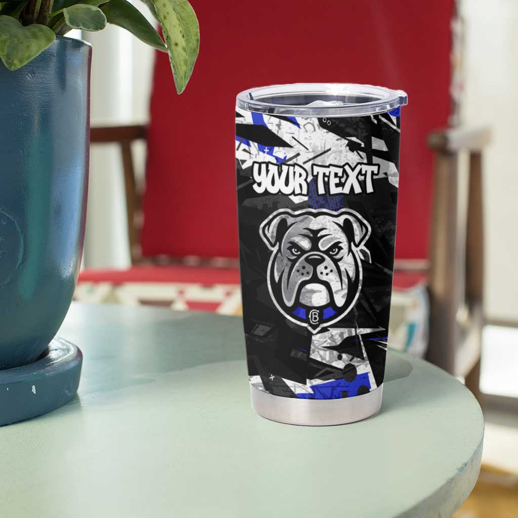 Personalized Canterbury-Bankstown Bulldogs Tumbler Cup Graffiti Grunge Abstract Urban Street Style Design