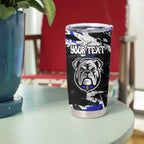 Personalized Canterbury-Bankstown Bulldogs Tumbler Cup Graffiti Grunge Abstract Urban Street Style Design
