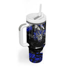 Personalized Canterbury-Bankstown Bulldogs Tumbler With Handle Graffiti Grunge Abstract Urban Street Style Design