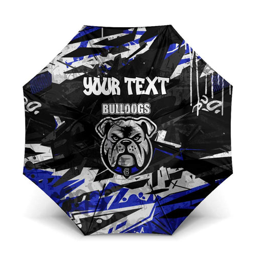 Personalized Canterbury-Bankstown Bulldogs Umbrella Graffiti Grunge Abstract Urban Street Style Design