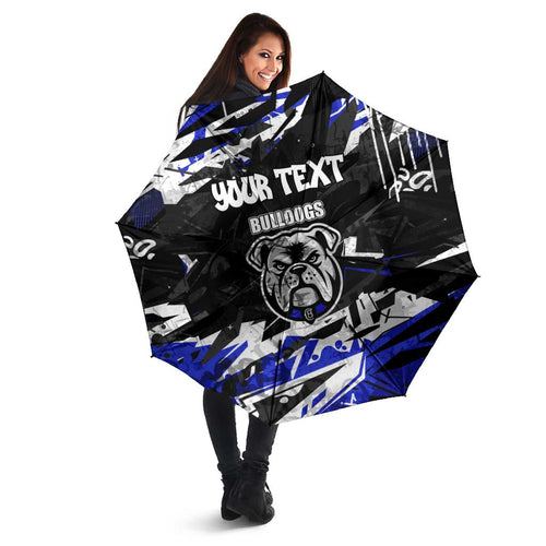 Personalized Canterbury-Bankstown Bulldogs Umbrella Graffiti Grunge Abstract Urban Street Style Design