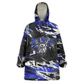 Personalized Canterbury-Bankstown Bulldogs Wearable Blanket Hoodie Graffiti Grunge Abstract Urban Street Style Design