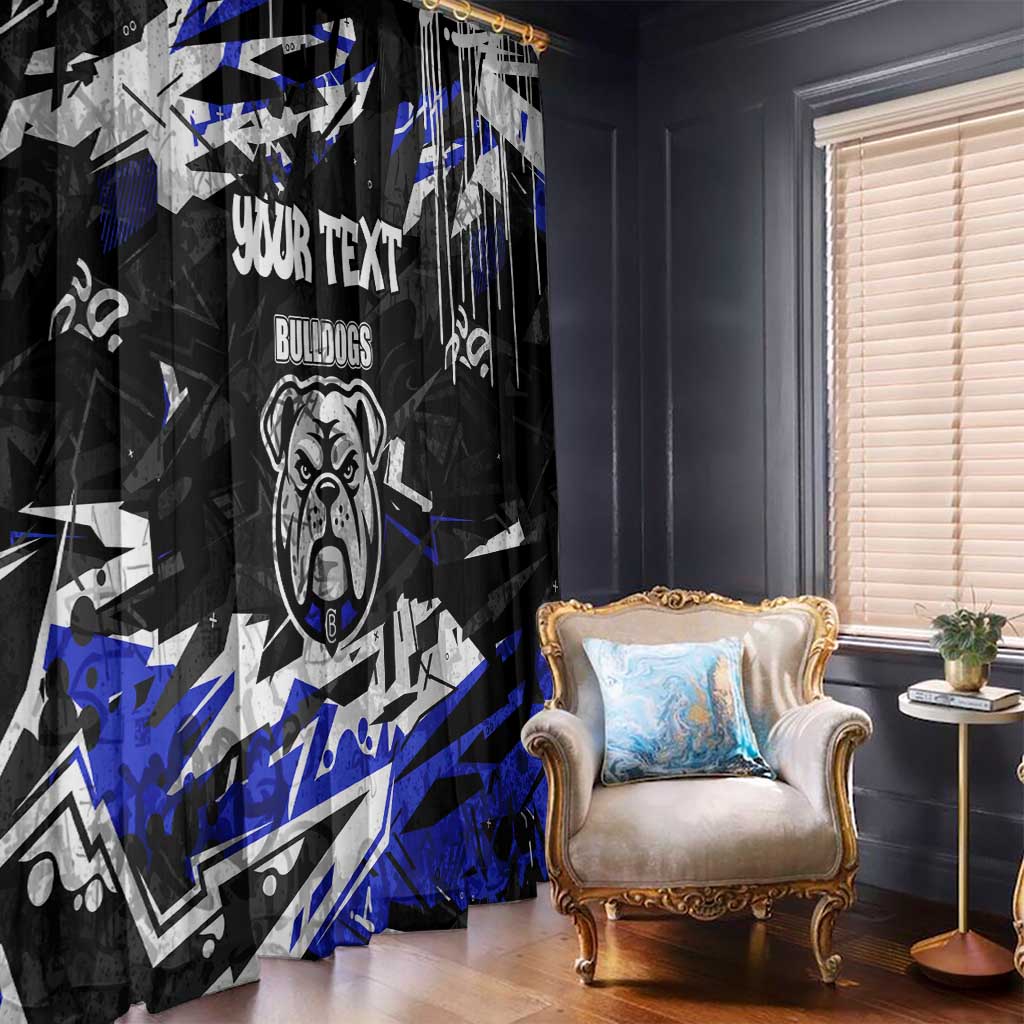 Personalized Canterbury-Bankstown Bulldogs Window Curtain Graffiti Grunge Abstract Urban Street Style Design
