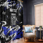 Personalized Canterbury-Bankstown Bulldogs Window Curtain Graffiti Grunge Abstract Urban Street Style Design