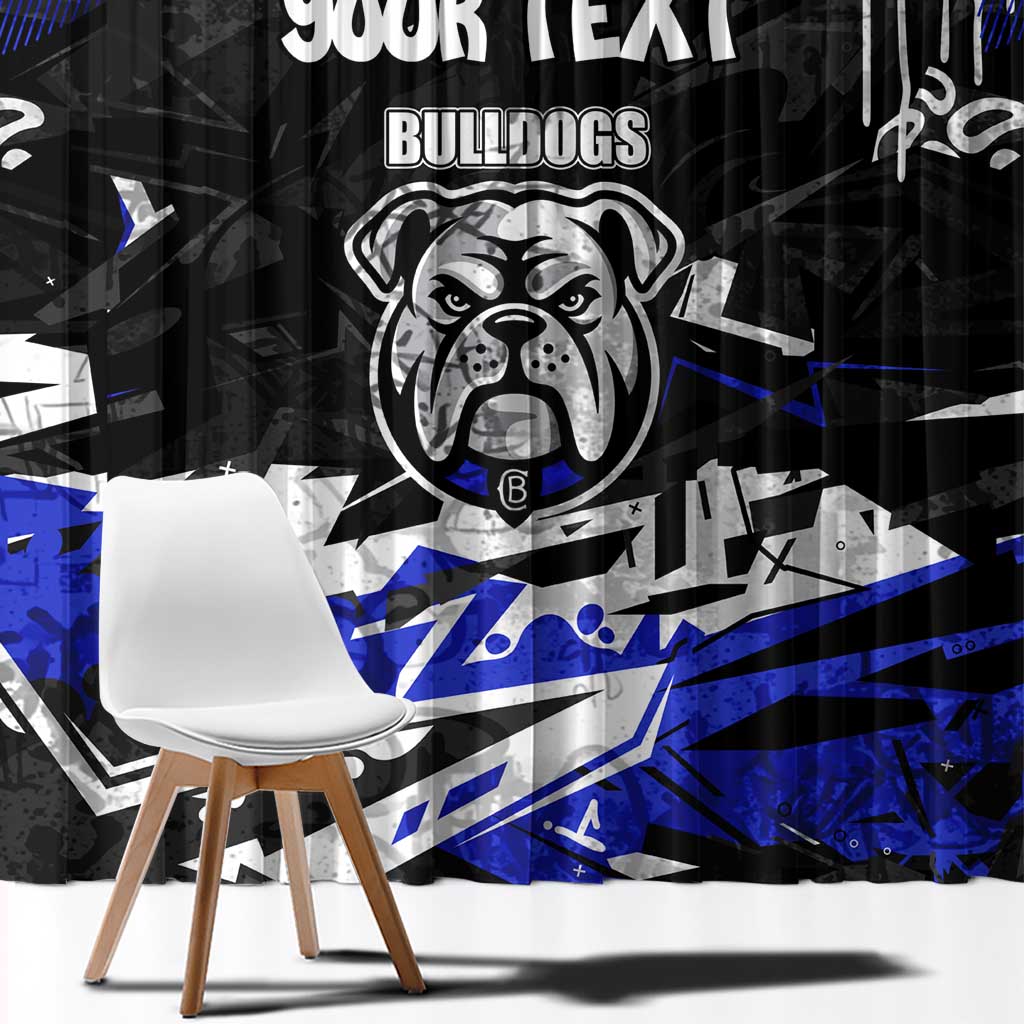 Personalized Canterbury-Bankstown Bulldogs Window Curtain Graffiti Grunge Abstract Urban Street Style Design